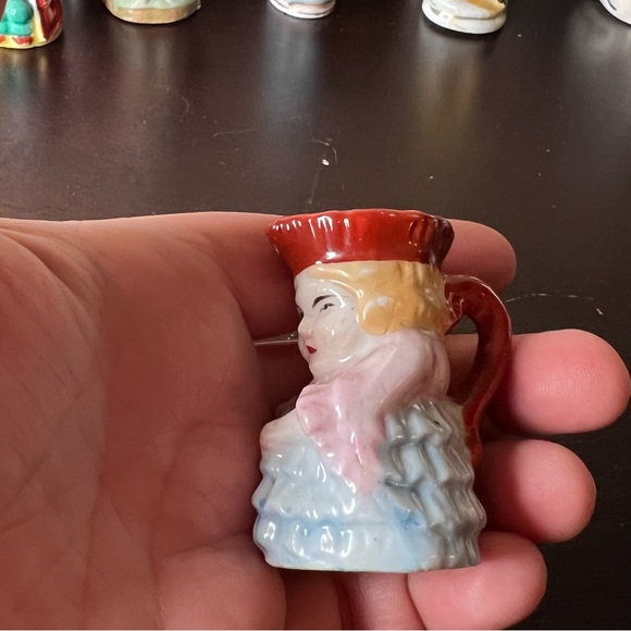 Vintage 1940's Toby Mini Mug Pitcher, Character Jug, Barware, Victorian Lady - Picture 5 of 7